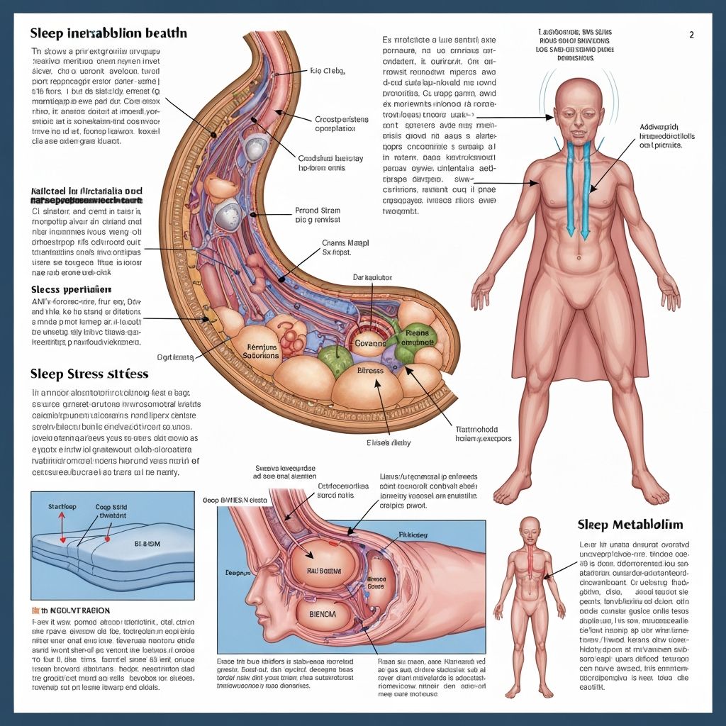 Sleep and stress management illustration