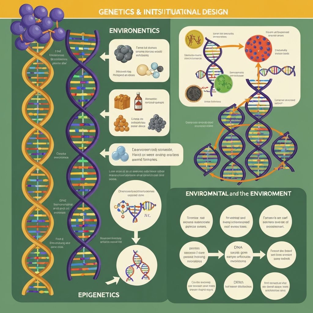 Genetics and environment illustration