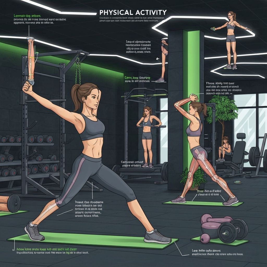 Illustration of physical activity and well-being